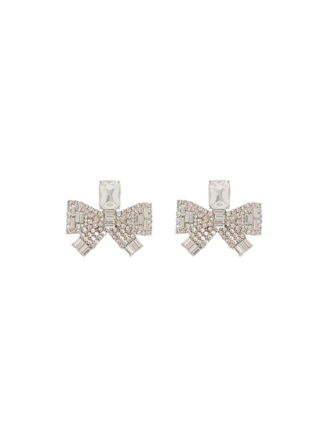 Small Crystal Bow Earrings