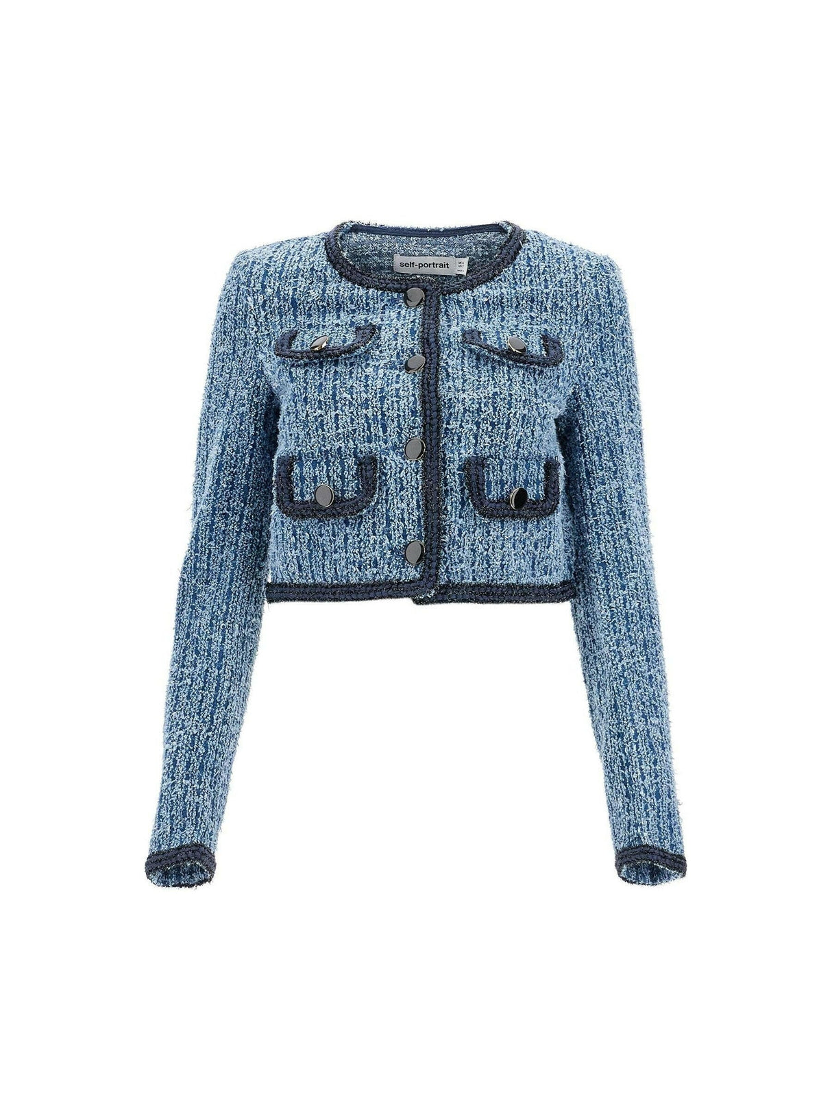 Textured Denim Jacket.