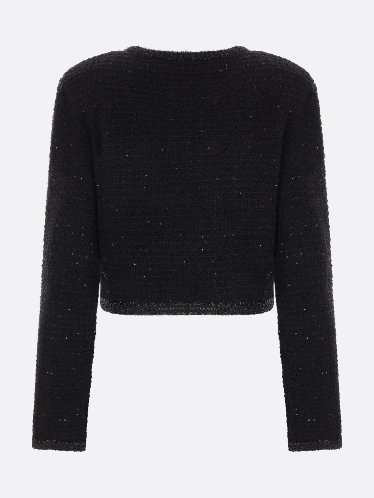 Textured Knit Cropped Jacket-SELF-PORTRAIT-JOHN JULIA