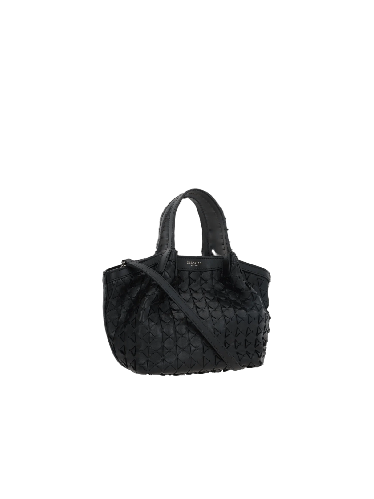 Mosaico Nappa Secret Mini Tote Bag-SERAPIAN-JOHN JULIA