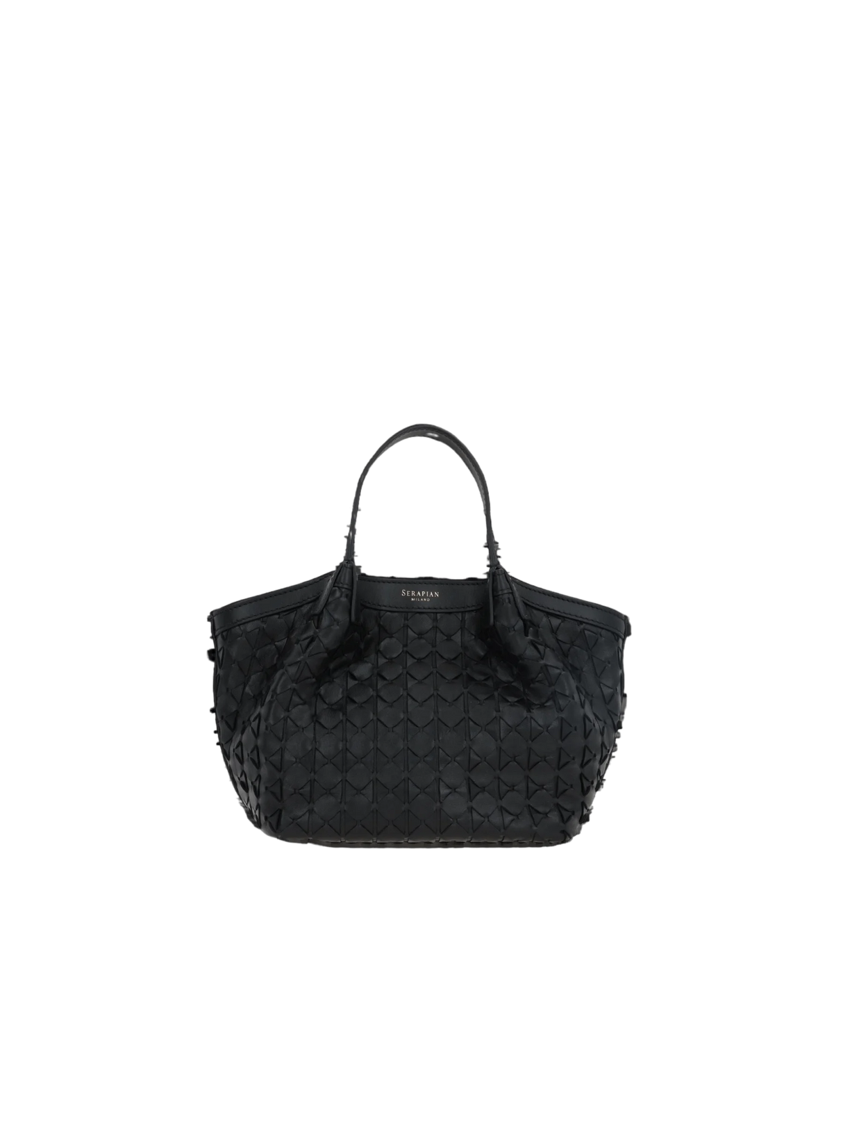 Mosaico Nappa Secret Mini Tote Bag-SERAPIAN-JOHN JULIA