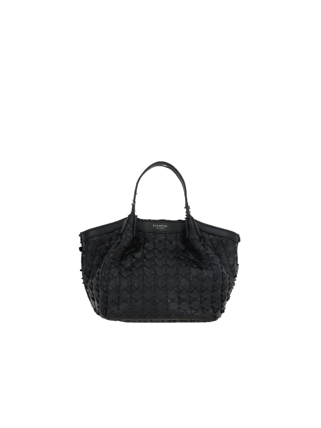 Mosaico Nappa Secret Mini Tote Bag-SERAPIAN-JOHN JULIA