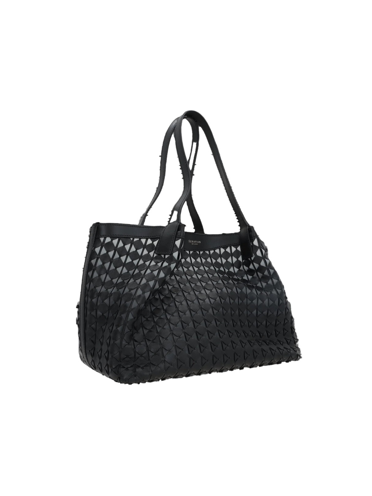 Mosaico Nappa Secret Small Tote Bag-SERAPIAN-JOHN JULIA