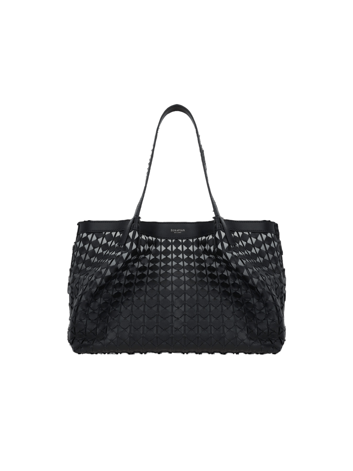 Mosaico Nappa Secret Small Tote Bag-SERAPIAN-JOHN JULIA