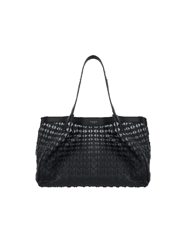 Mosaico Nappa Secret Small Tote Bag-SERAPIAN-JOHN JULIA