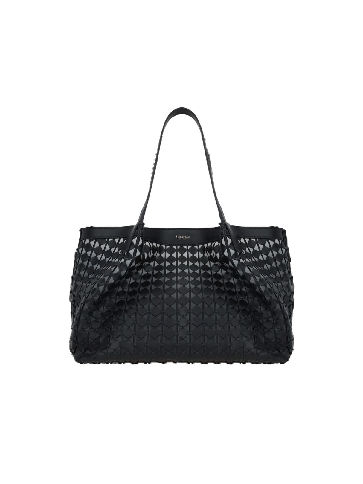 Mosaico Nappa Secret Small Tote Bag-SERAPIAN-JOHN JULIA