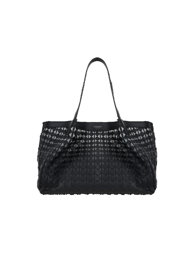 Mosaico Nappa Secret Small Tote Bag-SERAPIAN-JOHN JULIA