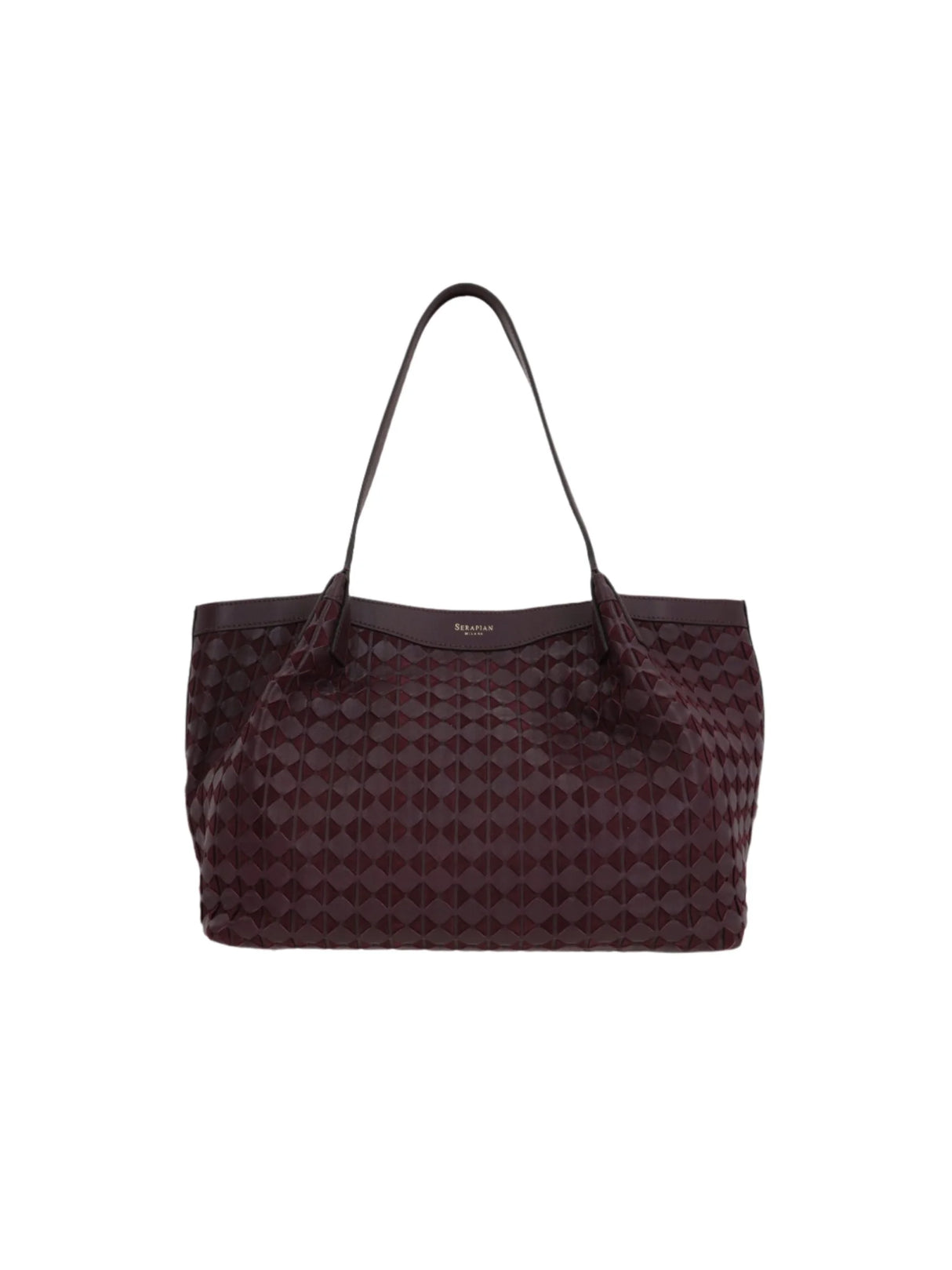 SERAPIAN-Mosaico Nappa Secret Small Tote Bag-JOHN JULIA