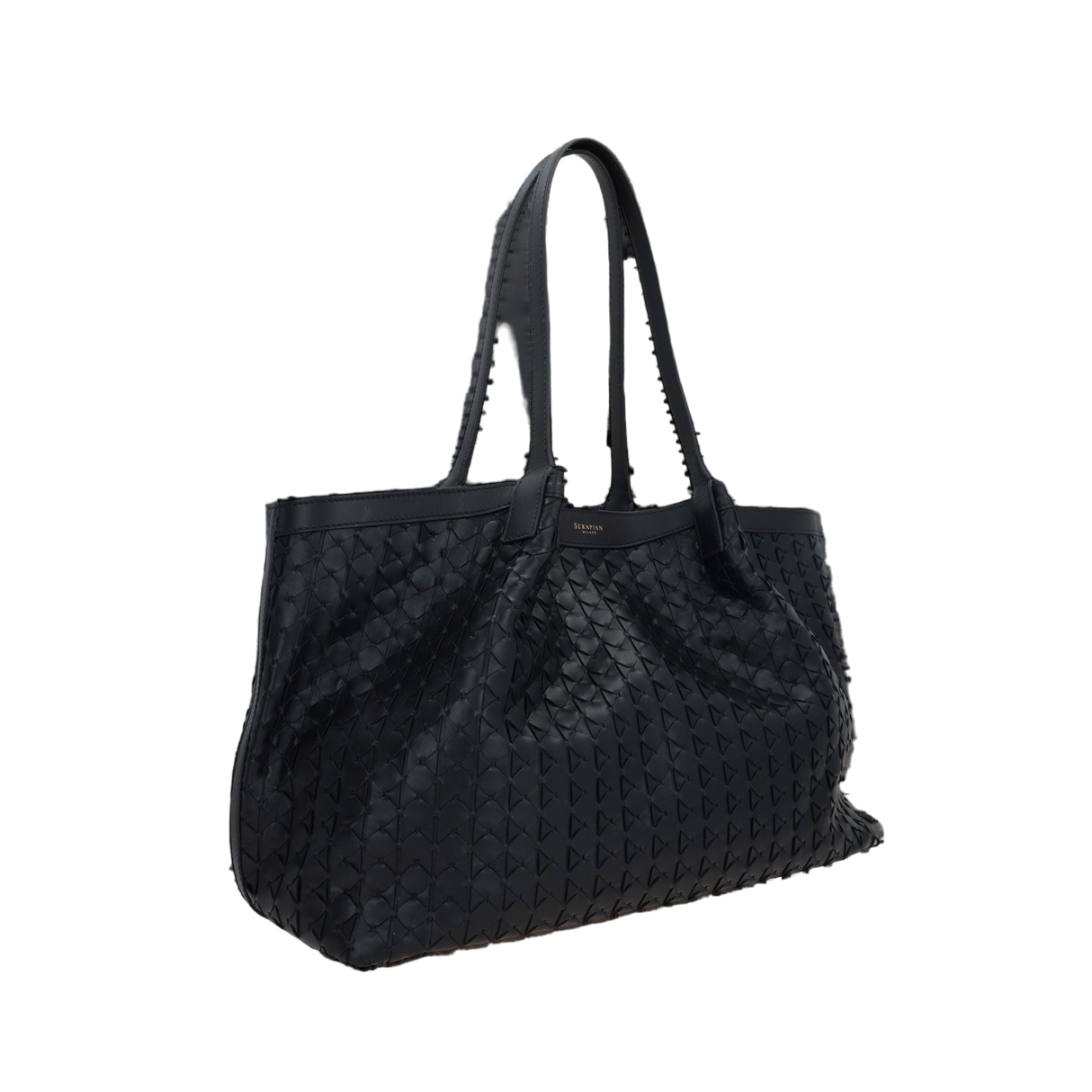 Mosaico Nappa Secret Small Tote Bag-SERAPIAN-JOHN JULIA