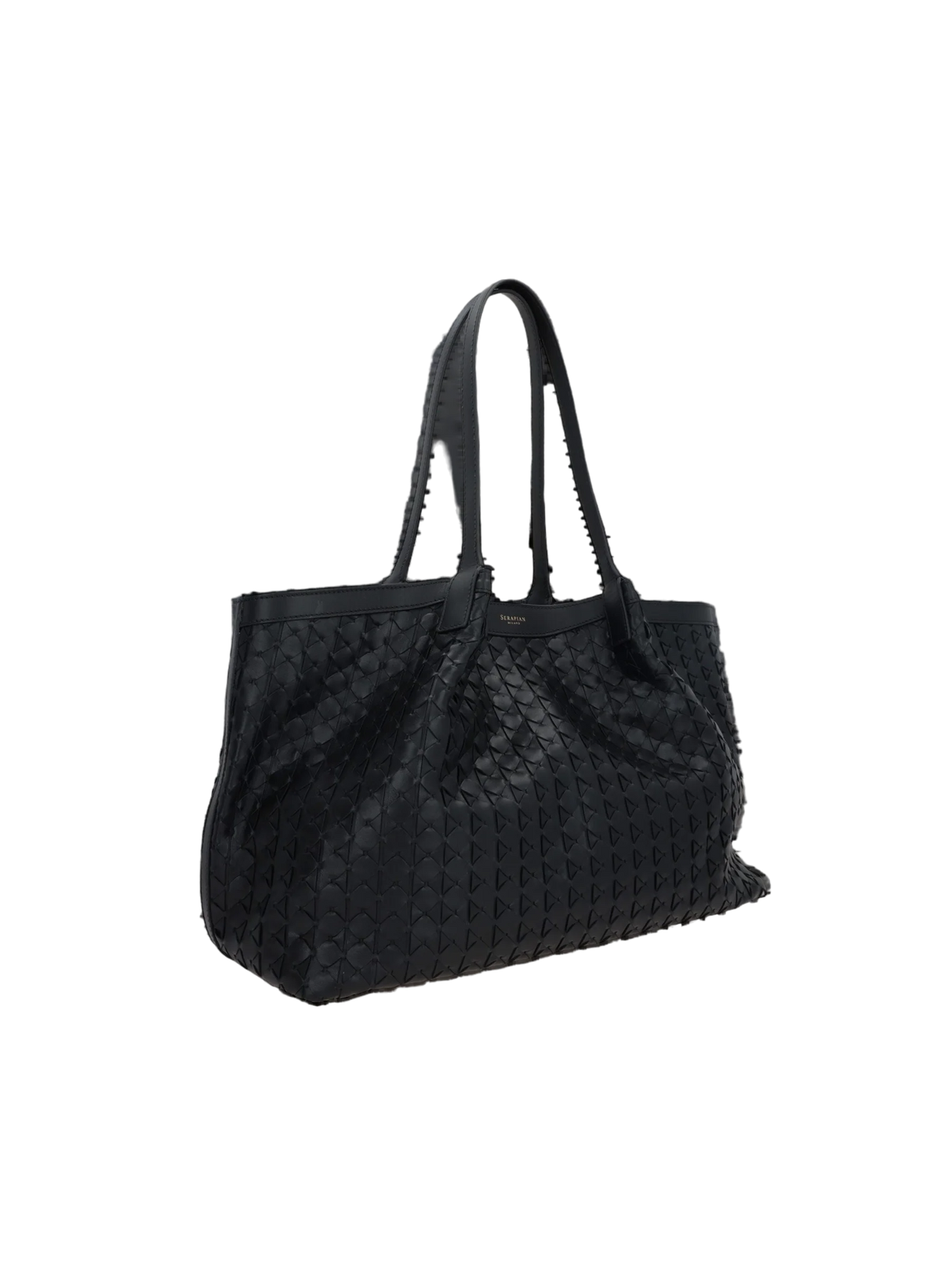 Mosaico Nappa Secret Small Tote Bag-SERAPIAN-JOHN JULIA