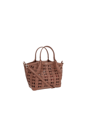 Mosaico See Through Nappa Secret Mini Tote Bag-SERAPIAN-JOHN JULIA