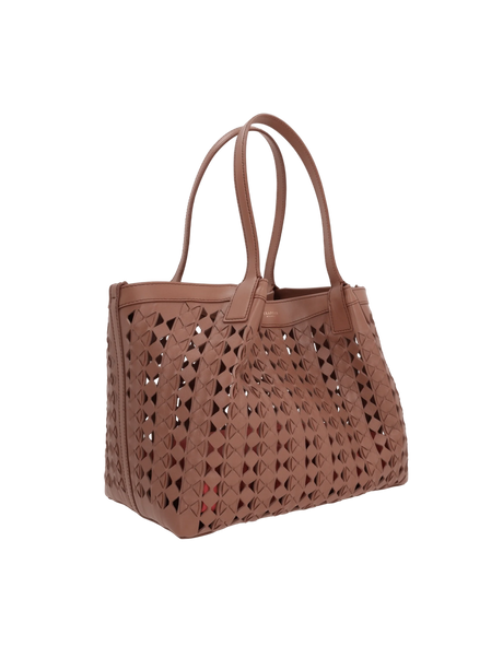 Mosaico See Through Nappa Secret Small Tote Bag-SERAPIAN-JOHN JULIA