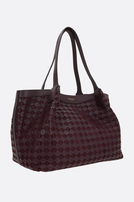 Secret Small Tote Bag In Mosaico Nappa