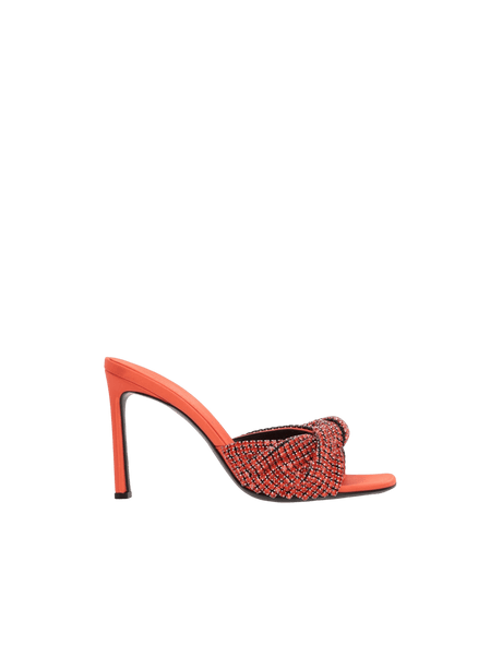 Evangelie Crystal-Embellished Satin Mule Sandals-SERGIO ROSSI-JOHN JULIA