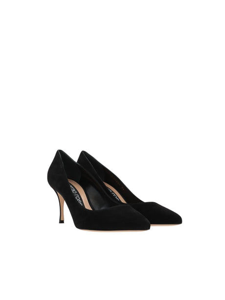 Godiva Velvet Suede Pumps-SERGIO ROSSI-JOHN JULIA