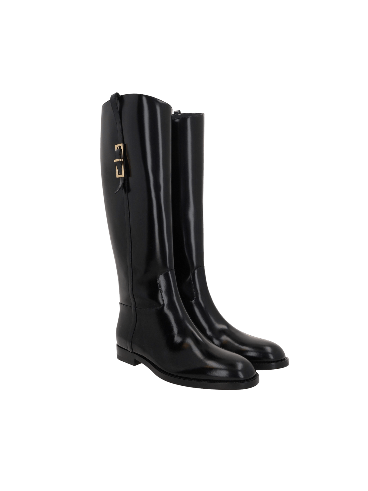 SR Nora Brushed Leather Boots-SERGIO ROSSI-JOHN JULIA