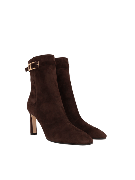 SR Nora Suede Ankle Boots-SERGIO ROSSI-JOHN JULIA