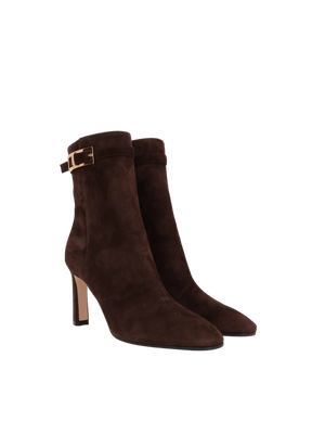 SR Nora Suede Ankle Boots-SERGIO ROSSI-JOHN JULIA