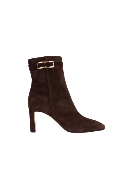 SR Nora Suede Ankle Boots-SERGIO ROSSI-JOHN JULIA