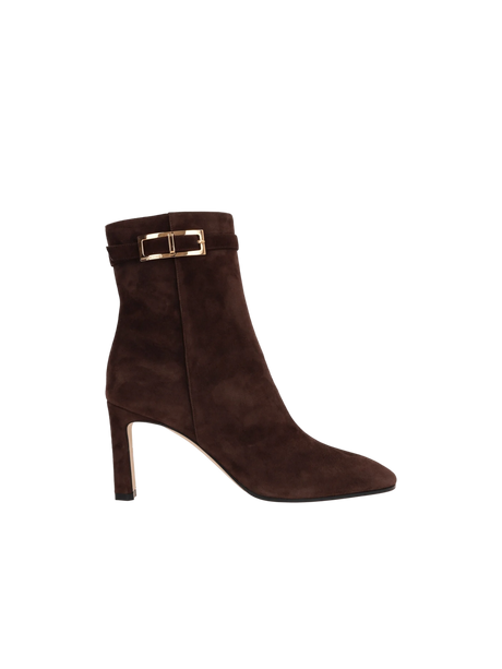 SR Nora Suede Ankle Boots-SERGIO ROSSI-JOHN JULIA