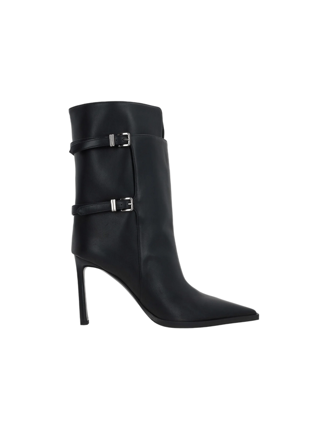 SERGIO ROSSI-SR Thalestris Nappa Ankle Boots-JOHN JULIA