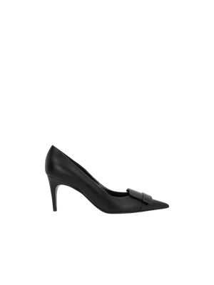 SERGIO ROSSI-Sr1 Nappa and Patent Leather Pumps-JOHN JULIA