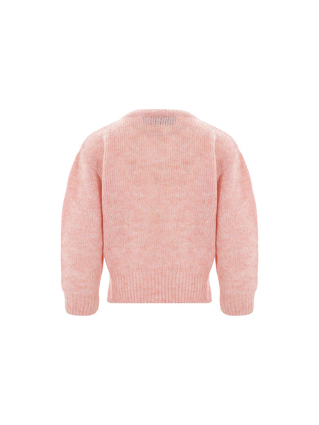 Alpaca Wool Cropped Sweater-SIMONE ROCHA-JOHN JULIA