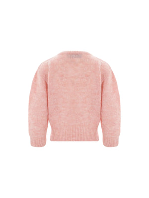 Alpaca Wool Cropped Sweater-SIMONE ROCHA-JOHN JULIA