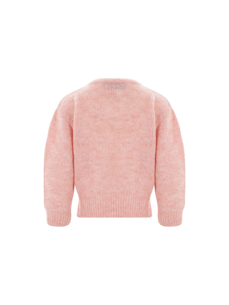 Alpaca Wool Cropped Sweater-SIMONE ROCHA-JOHN JULIA