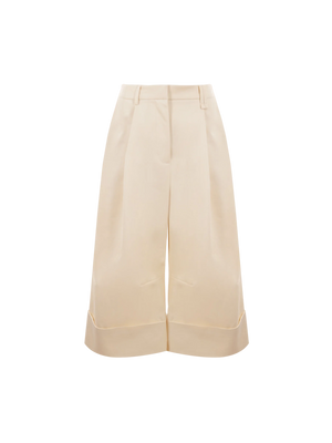 Drill Wide-Leg Cropped Pants-Simone Rocha-JOHN JULIA