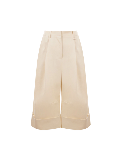 Drill Wide-Leg Cropped Pants-Simone Rocha-JOHN JULIA