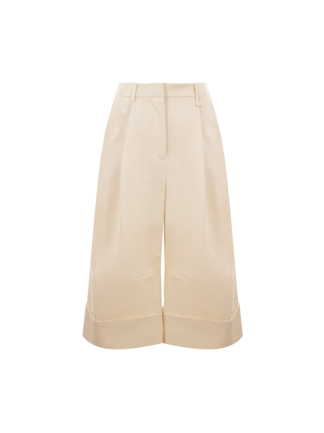 Drill Wide-Leg Cropped Pants-Simone Rocha-JOHN JULIA