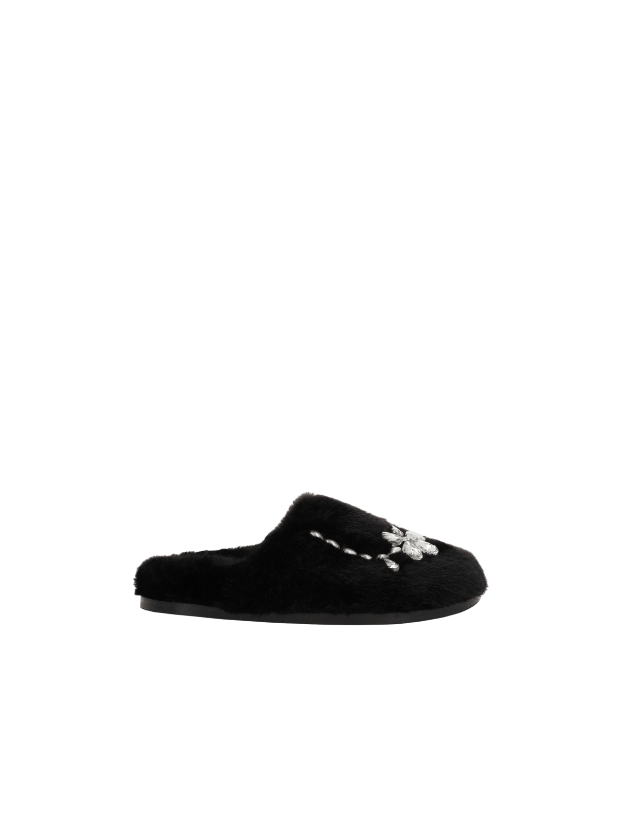 Faux Fur Flat Mules-SIMONE ROCHA-JOHN JULIA