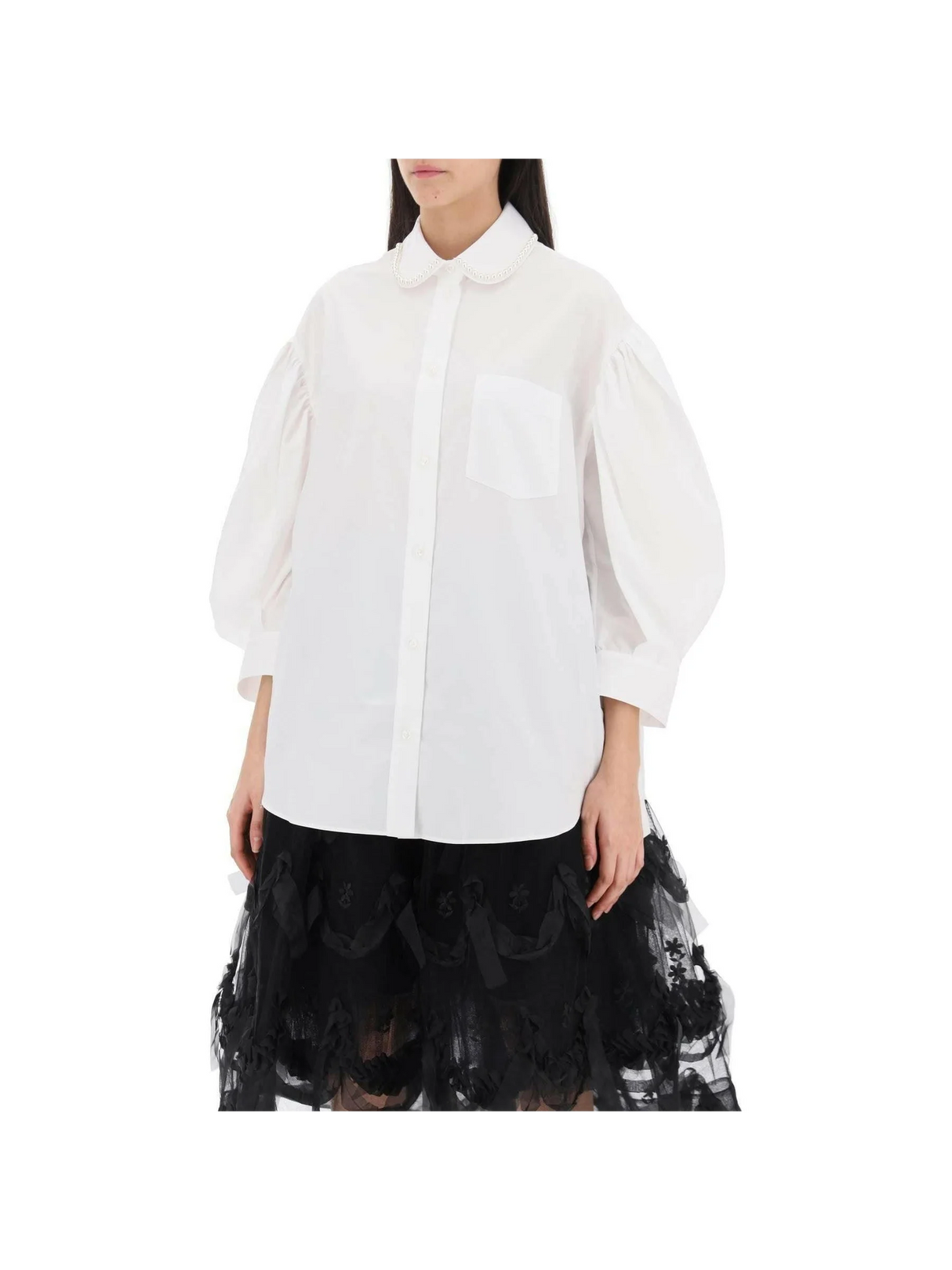 Puff Sleeve Shirt With Embellishment SIMONE ROCHA JOHN JULIA.