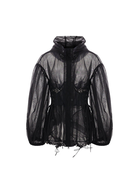 See-through Tulle Corset Parka-SIMONE ROCHA-JOHN JULIA