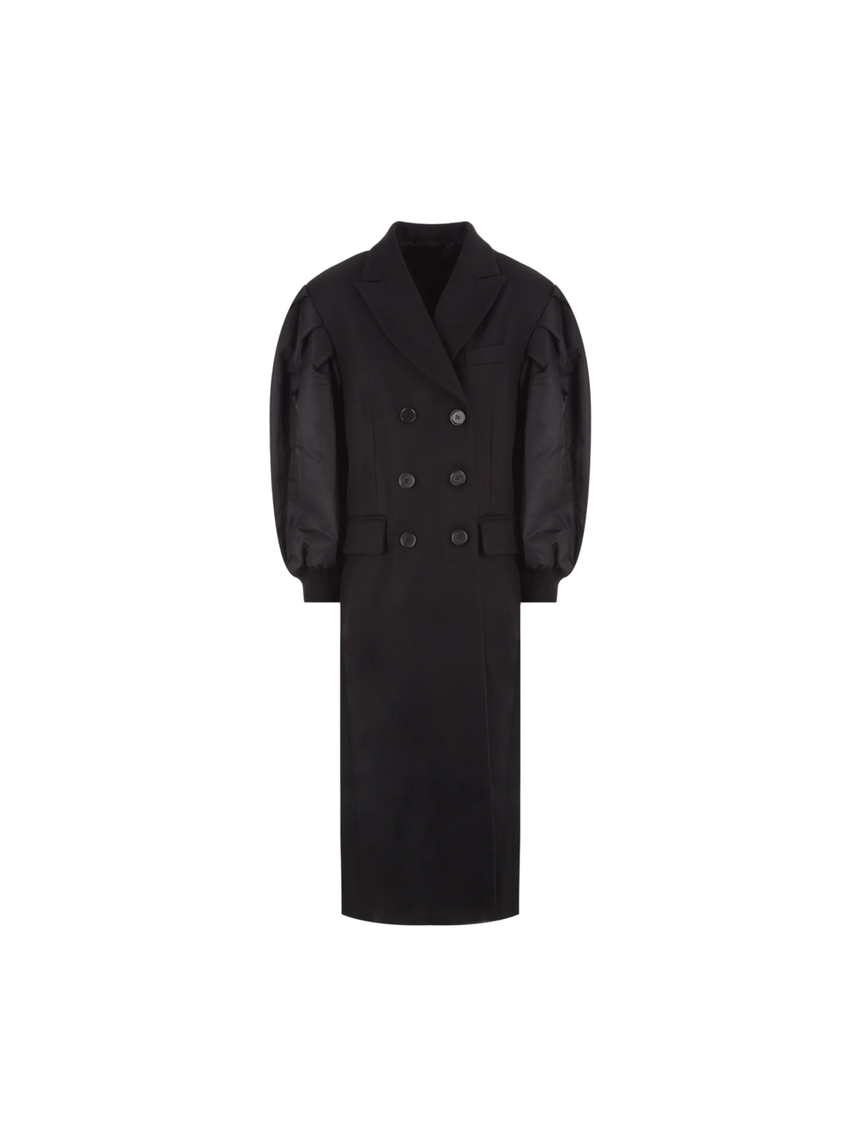 Single-Breasted Wool Coat-Simone Rocha-JOHN JULIA