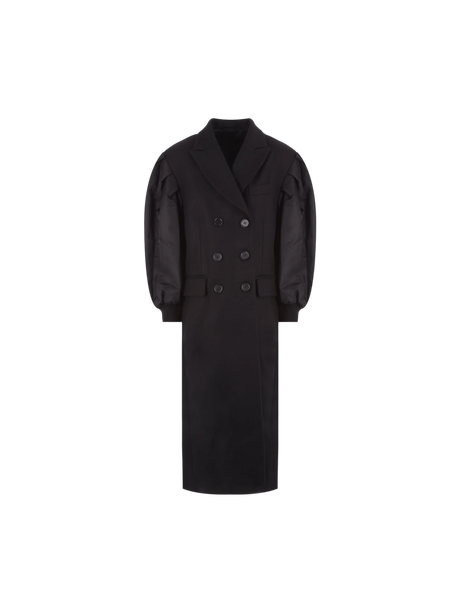 Single-Breasted Wool Coat-Simone Rocha-JOHN JULIA