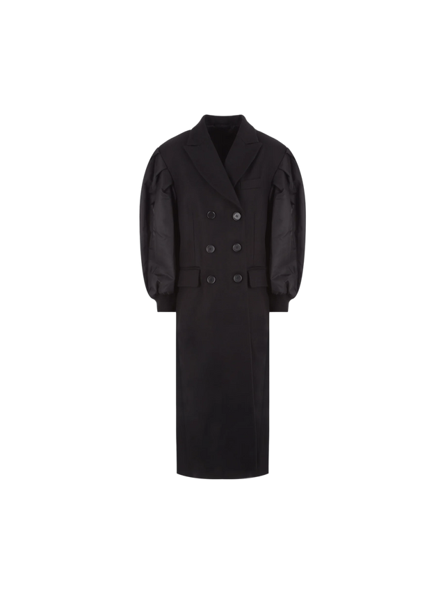 Single-Breasted Wool Coat-Simone Rocha-JOHN JULIA