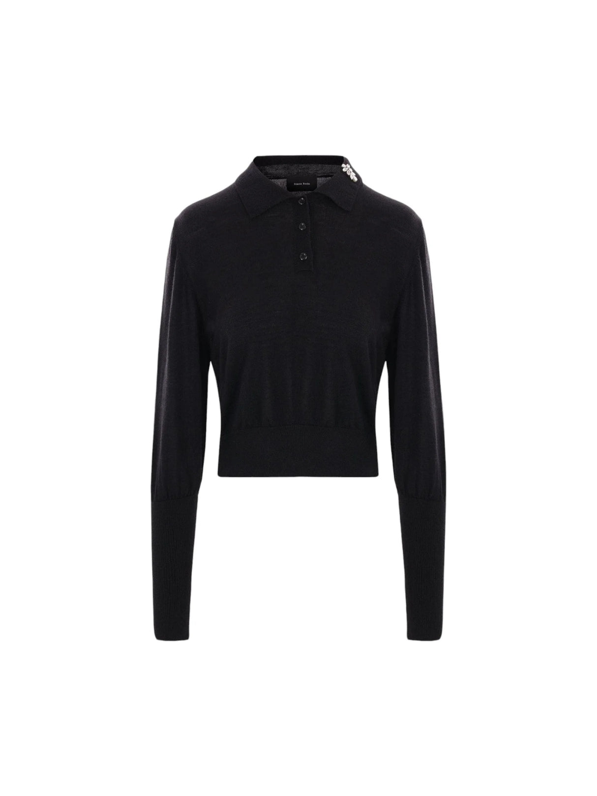 Wool and Silk Polo Sweater-SIMONE ROCHA-JOHN JULIA