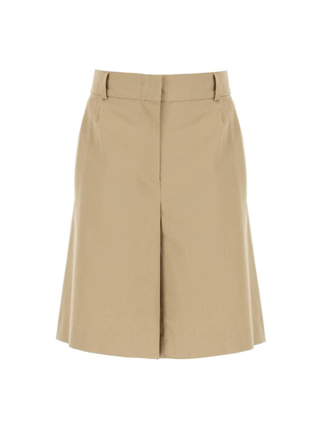 Dark Beige Jane Organic Cotton Shorts SKALL STUDIO JOHN JULIA.