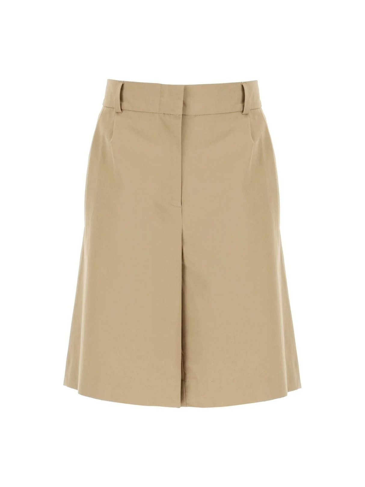 Dark Beige Jane Organic Cotton Shorts SKALL STUDIO JOHN JULIA.