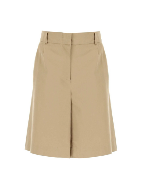 Dark Beige Jane Organic Cotton Shorts SKALL STUDIO JOHN JULIA.