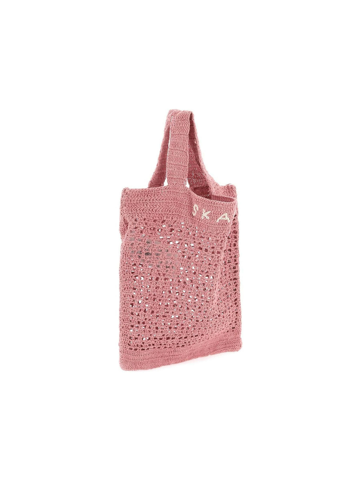 Pink Evalu Organic Cotton Crochet Handbag SKALL STUDIO JOHN JULIA.