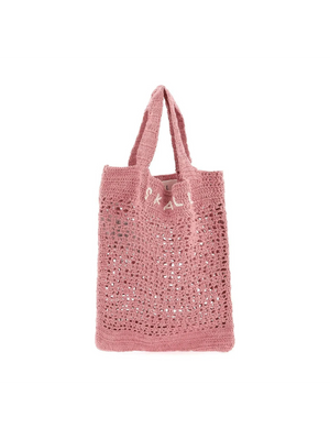 Pink Evalu Organic Cotton Crochet Handbag SKALL STUDIO JOHN JULIA.