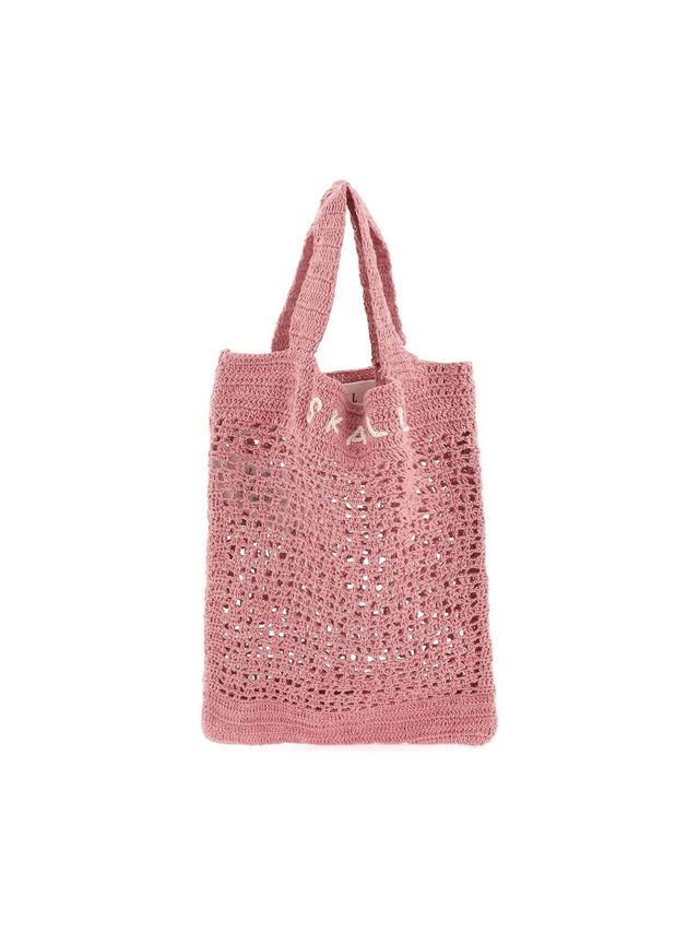 Pink Evalu Organic Cotton Crochet Handbag SKALL STUDIO JOHN JULIA.