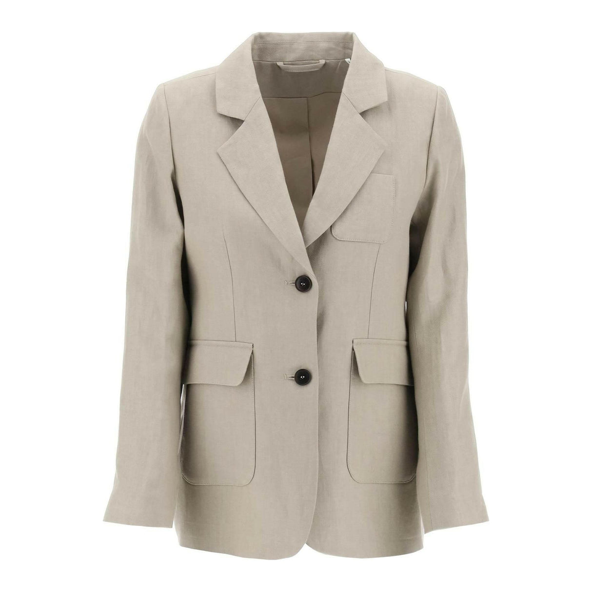 Twig Grey Yoko Linen Blazer SKALL STUDIO JOHN JULIA.