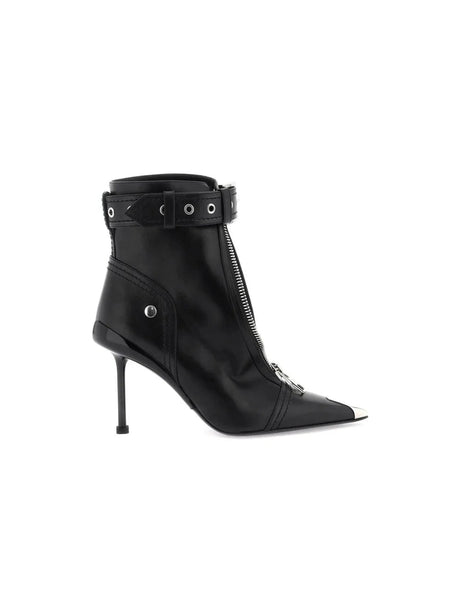 ALEXANDER MCQUEEN-Slash Biker' Ankle Boots-JOHN JULIA