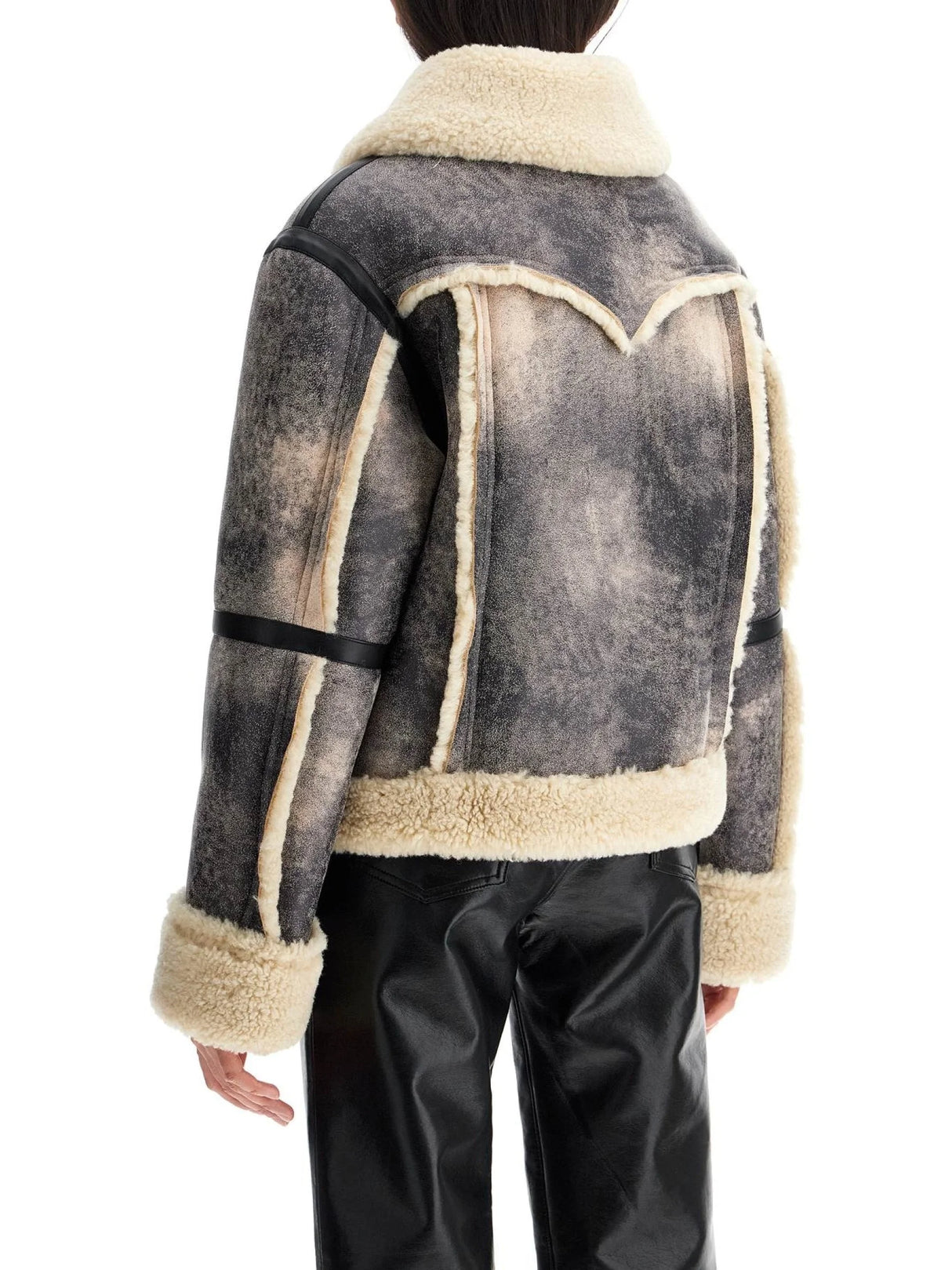 Lessie Faux Shearling Jacket-Stand Studio-JOHN JULIA