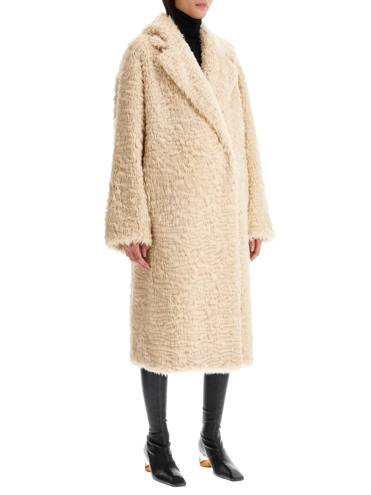 STAND STUDIO-Nicole Faux Fur Coat-JOHN JULIA