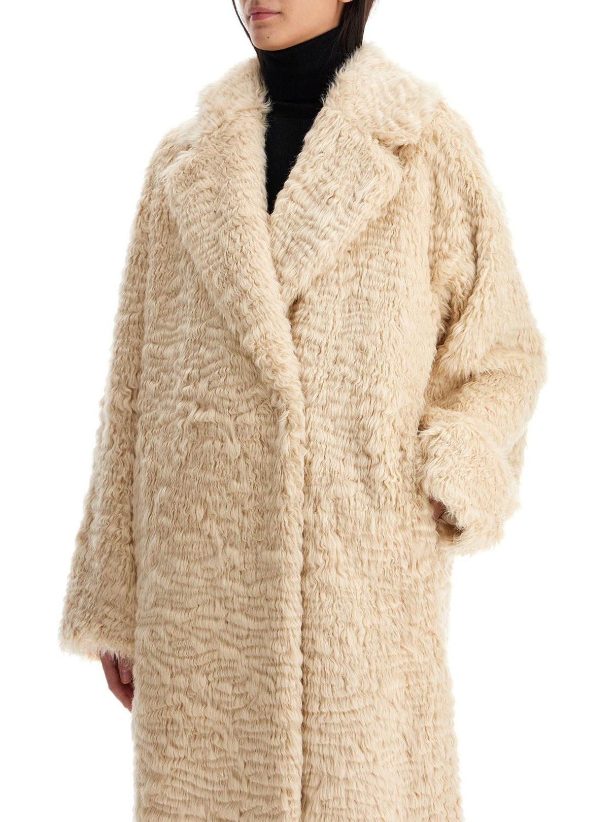 STAND STUDIO-Nicole Faux Fur Coat-JOHN JULIA